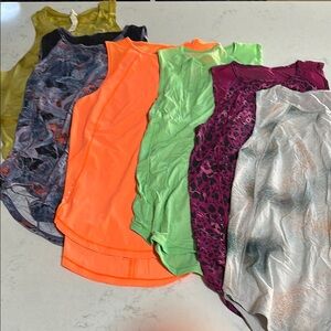 Lot of Lululemon sculpt tank tops